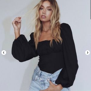 Princess Polly Laura Bodysuit Black